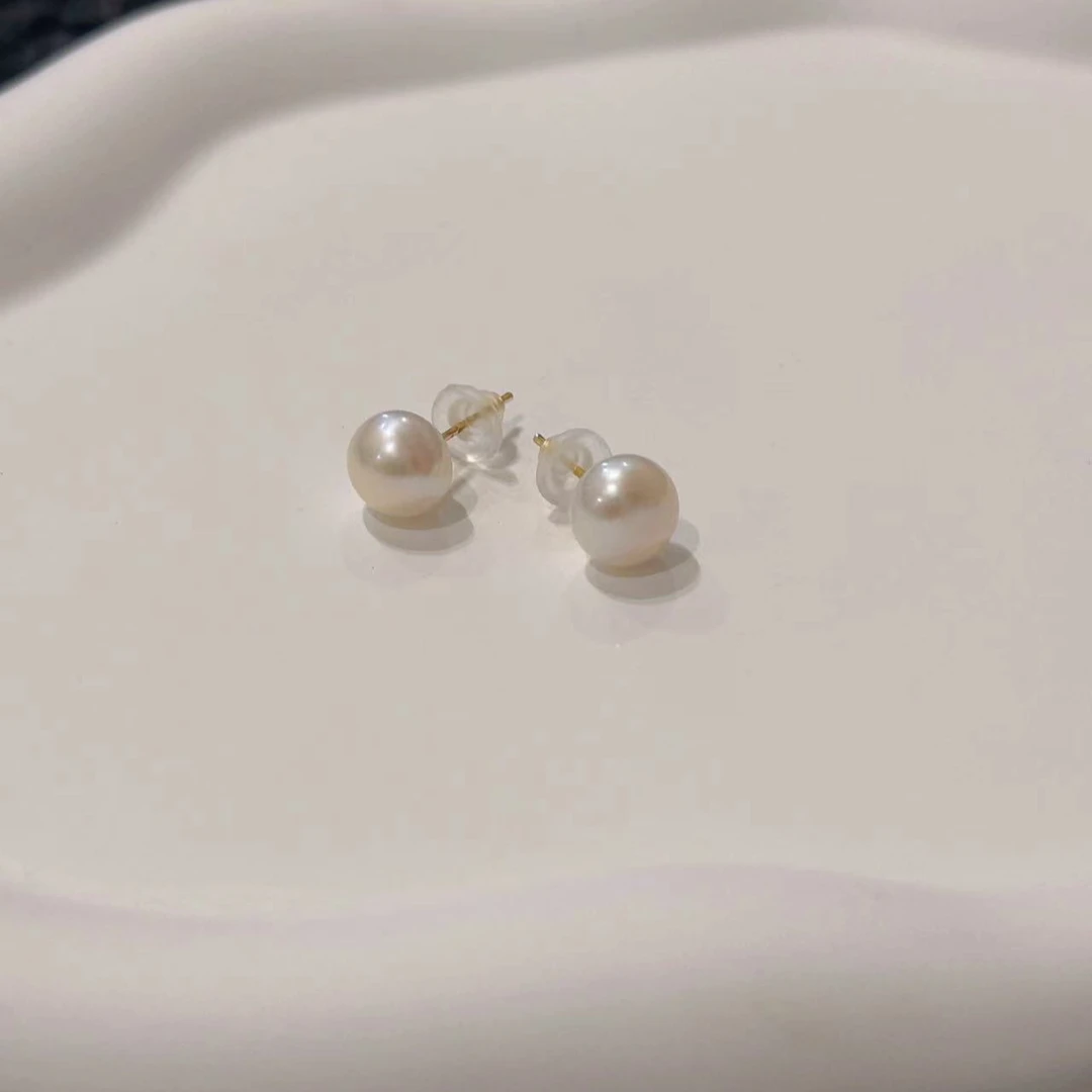 925银仿珍珠耳饰 【Kiss娜】925甜美2333银贝珠耳钉