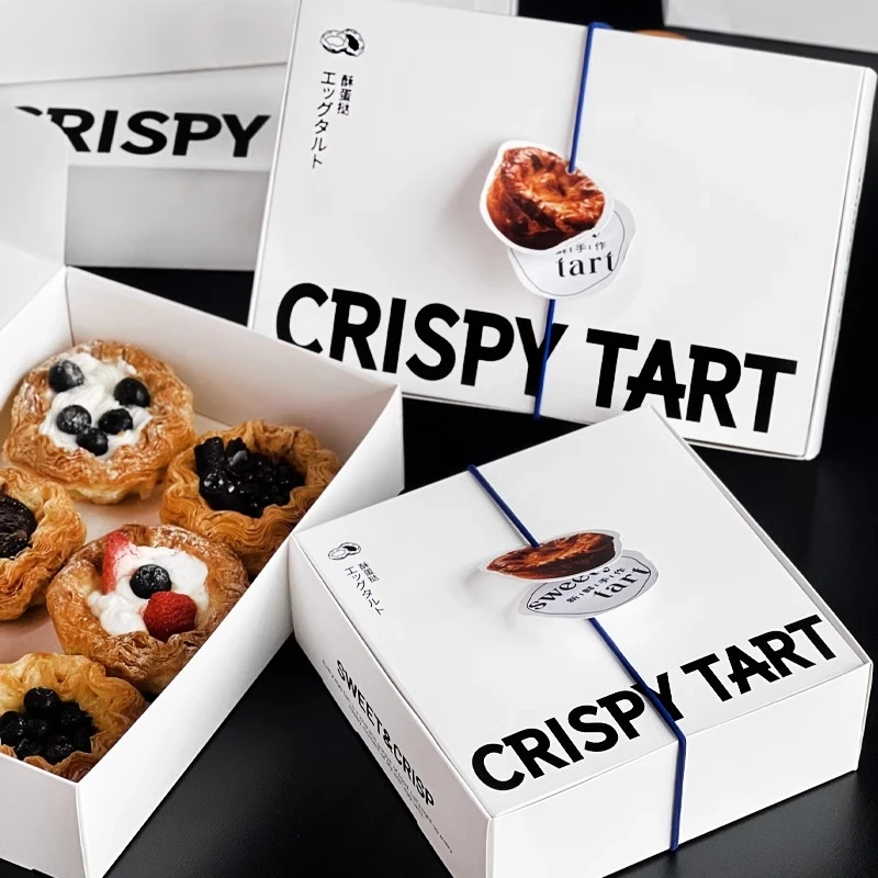 蛋挞包装盒4粒6粒装一次性打包盒子葡式蛋挞盘挞商用家烘焙盒定制