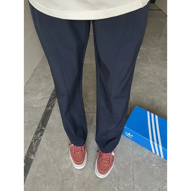 软壳冲锋裤男款春秋季微锥藏青色工装裤防水防风户外徒步登山裤子