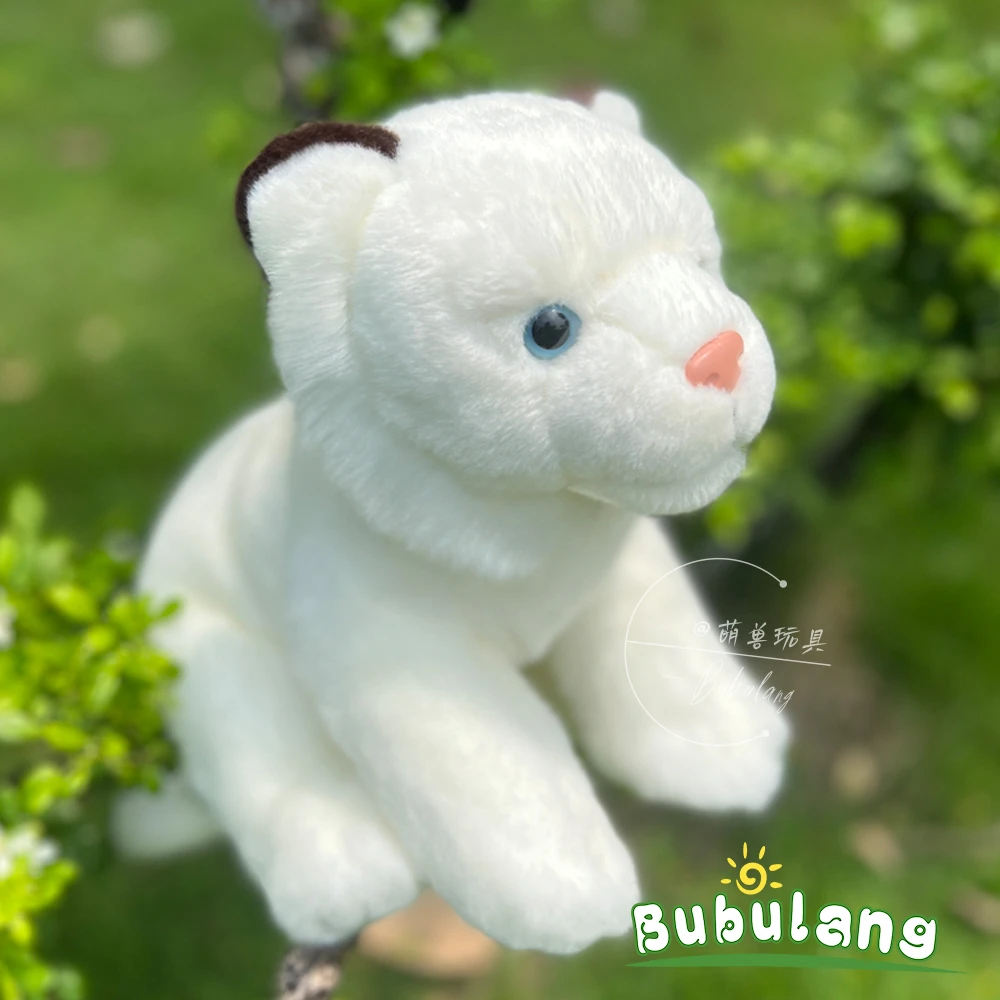 仿真小老虎公仔抱枕可爱老虎手偶白虎黄虎玩偶摆件布娃娃毛绒玩具