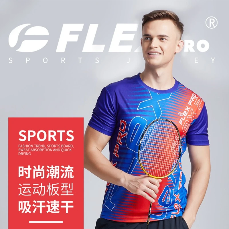 FLEXPRO/佛雷斯0823羽超羽毛球服T恤夏季男女速干专业运动短袖