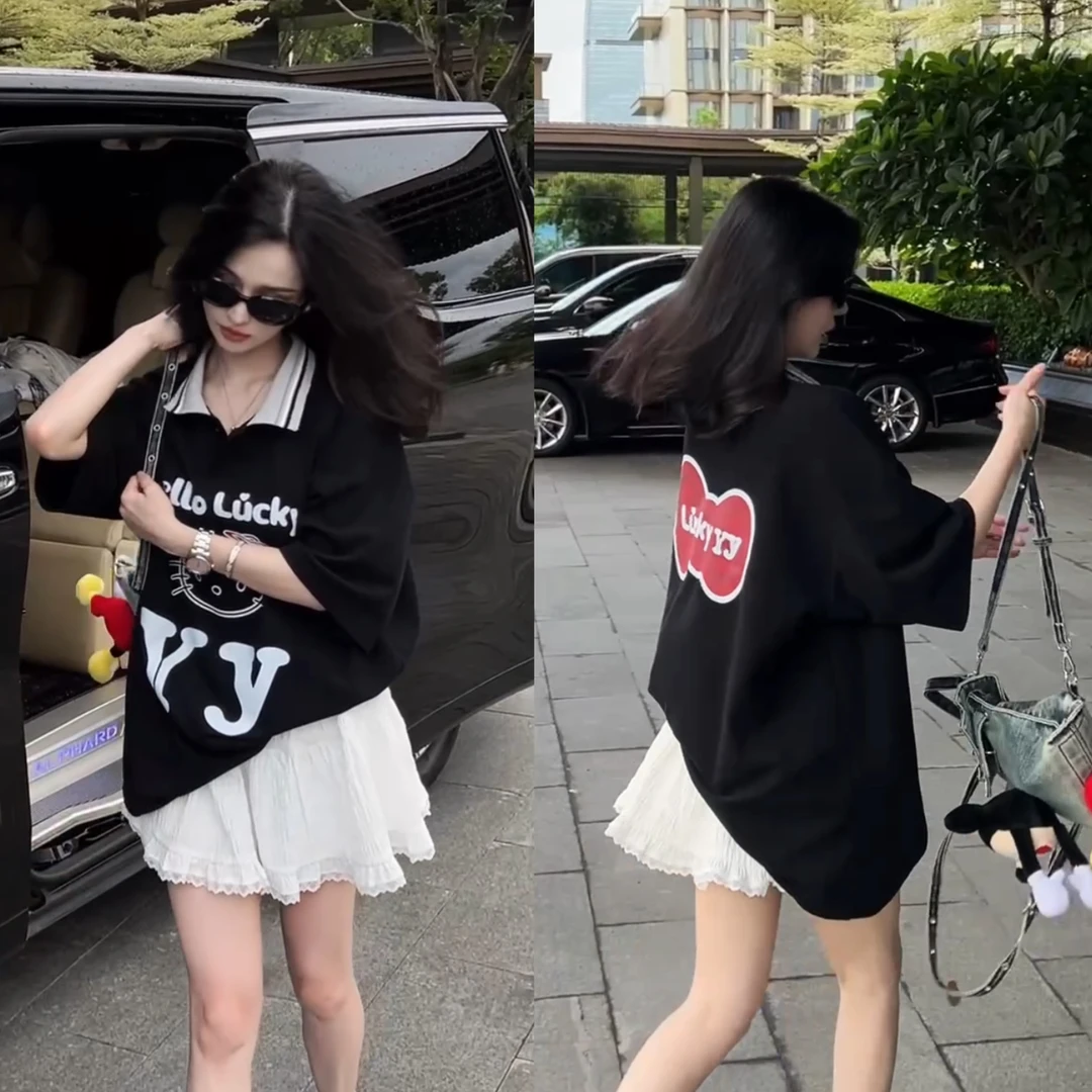 40820春夏MM半裙允初蕾丝边蓬松橡筋腰头高腰伞裙半裙YCXB-61541