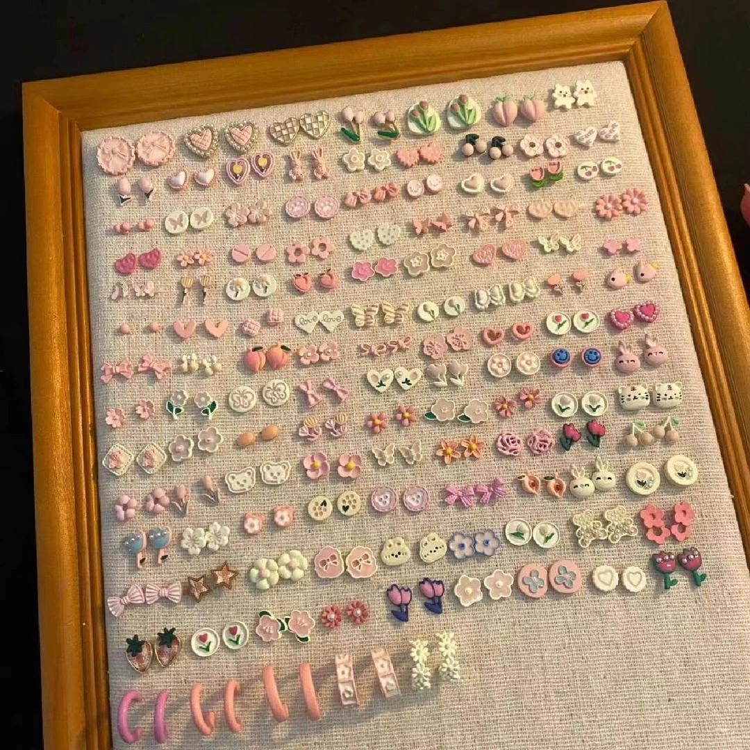 925银耳饰 925手工迷你小耳钉【对对碰】小众简约款可爱耳环精致女