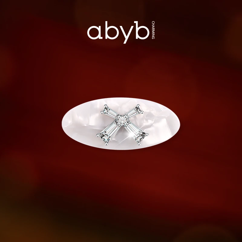 abybcharming永恒花火醋酸发夹甜美一字夹轻奢小众高级感发饰
