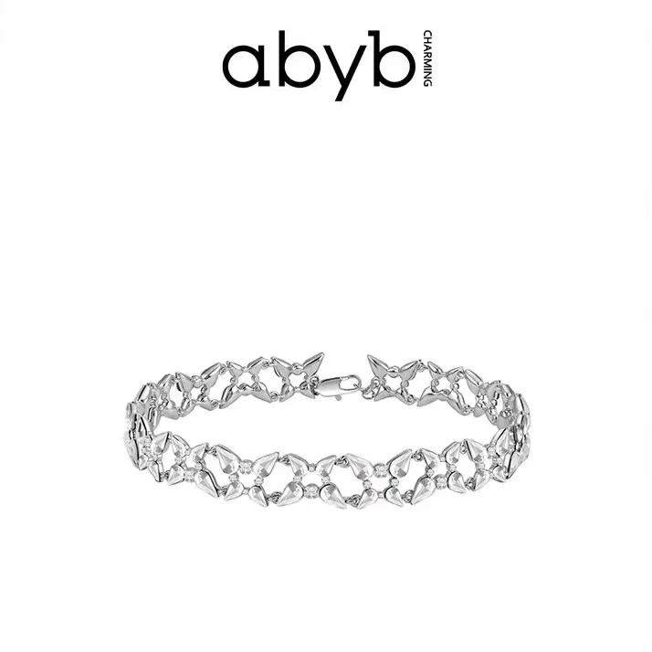 ABYBCHARMING 铜合金玻璃项链 蝶影圆舞曲、雨蝶、珠光宝气轻奢
