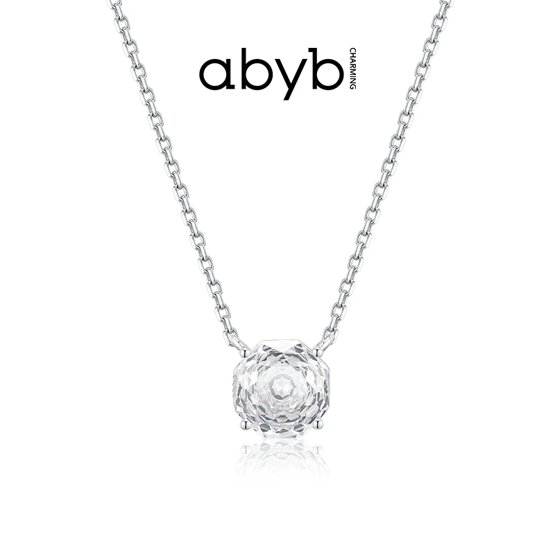 ABYBCHARMING 铜合金合成锆石耳饰 玫瑰锁包轻奢气质新年高光饰品