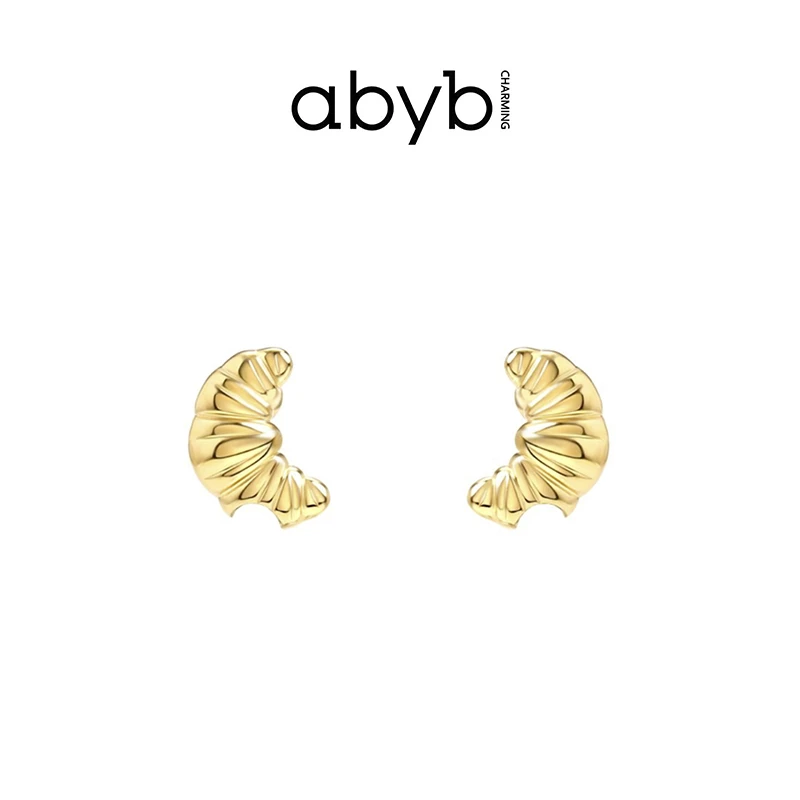 铜合金项链  ABYBCHARMING 小金锭耳环耳钉简约气质小众轻奢时尚