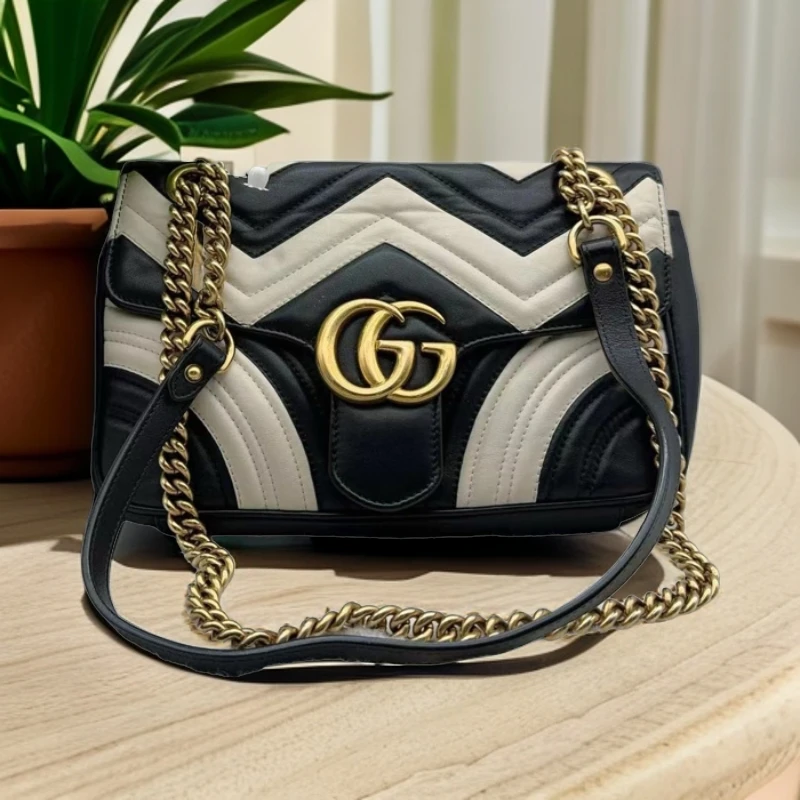 95新 GUCCI/古驰  熊猫配色马蒙 862 1716