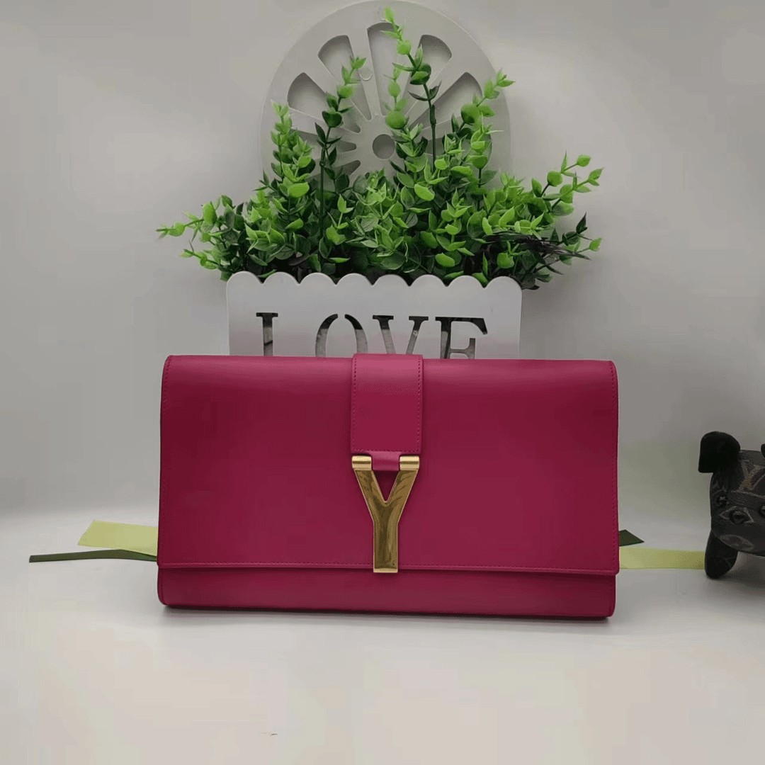 95新 YSL/圣罗兰 粉色 手拿包