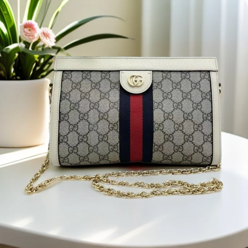 95新 GUCCI/古驰 老花夹子包 26尺寸 893 6570