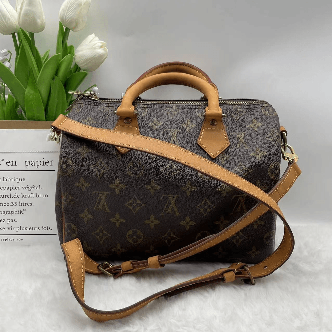 95新 LouisVuitton/路易威登   Speedy老花SP25 772 8503