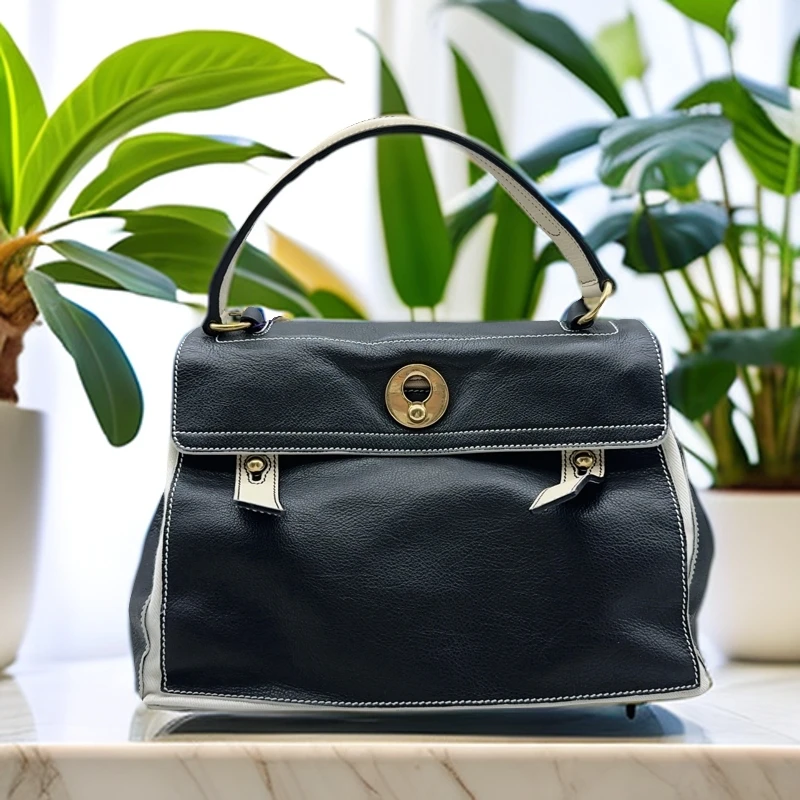 95新 YSL/圣罗兰  拼色手提包 1045 2527