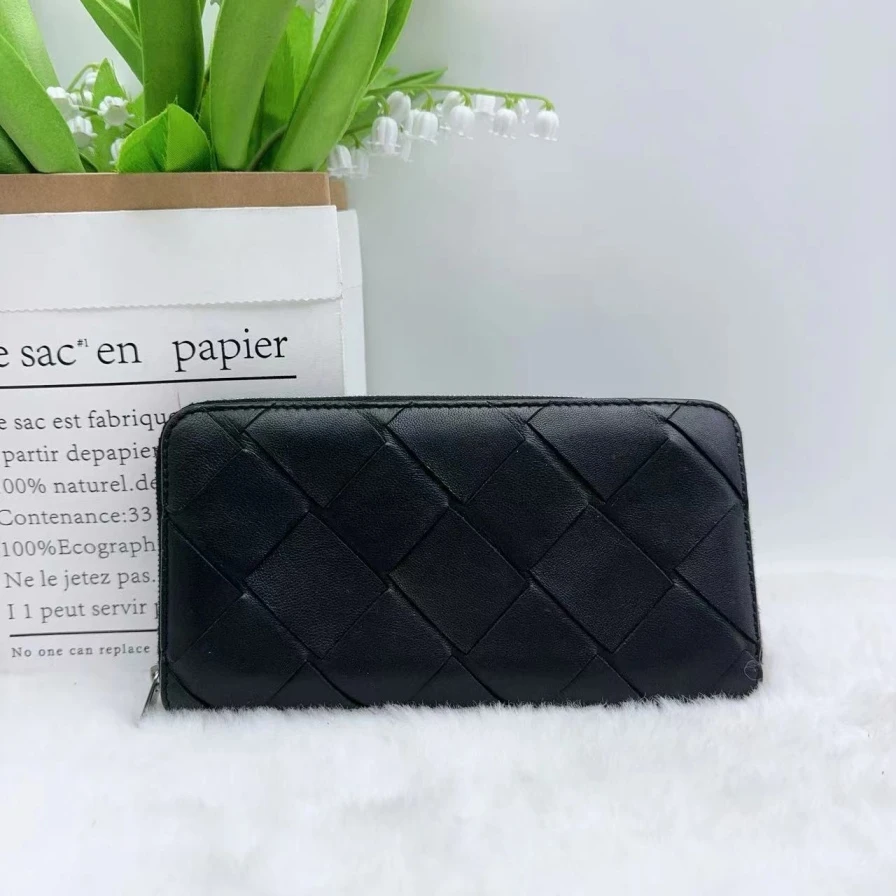 95新 BOTTEGA VENETA/葆蝶家 黑色钱包  904 4150