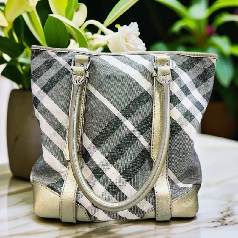 95新 BURBERRY/博柏利 格纹单肩包 993 7816