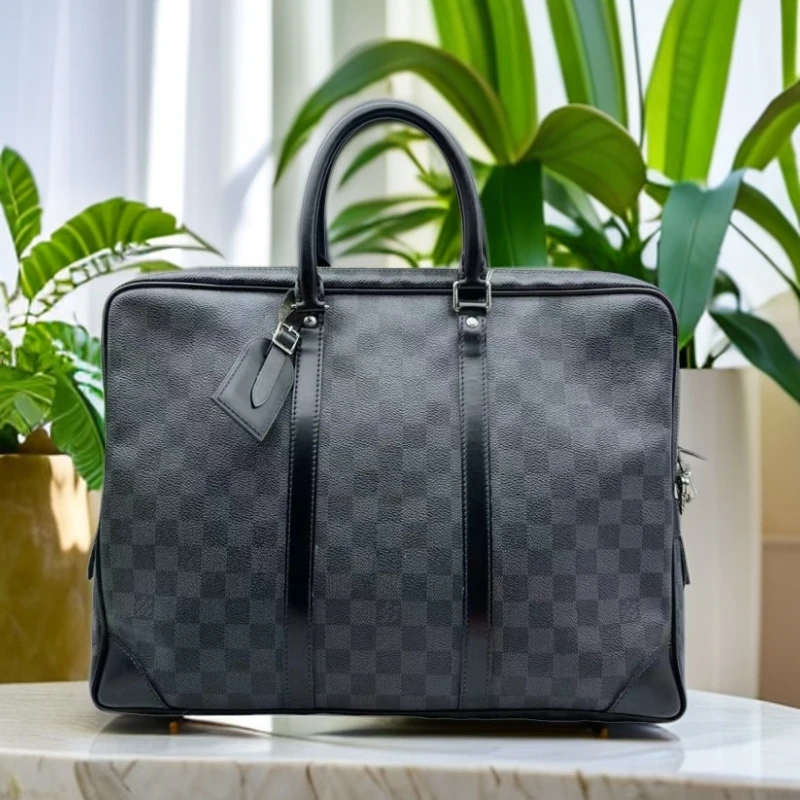 95新 LouisVuitton/路易威登  黑棋盘格公文包 890 2065