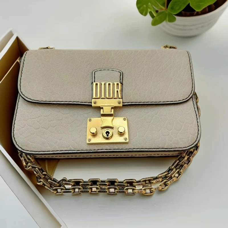 95新 DIOR/迪奥  灰白色单肩包 1044 5647