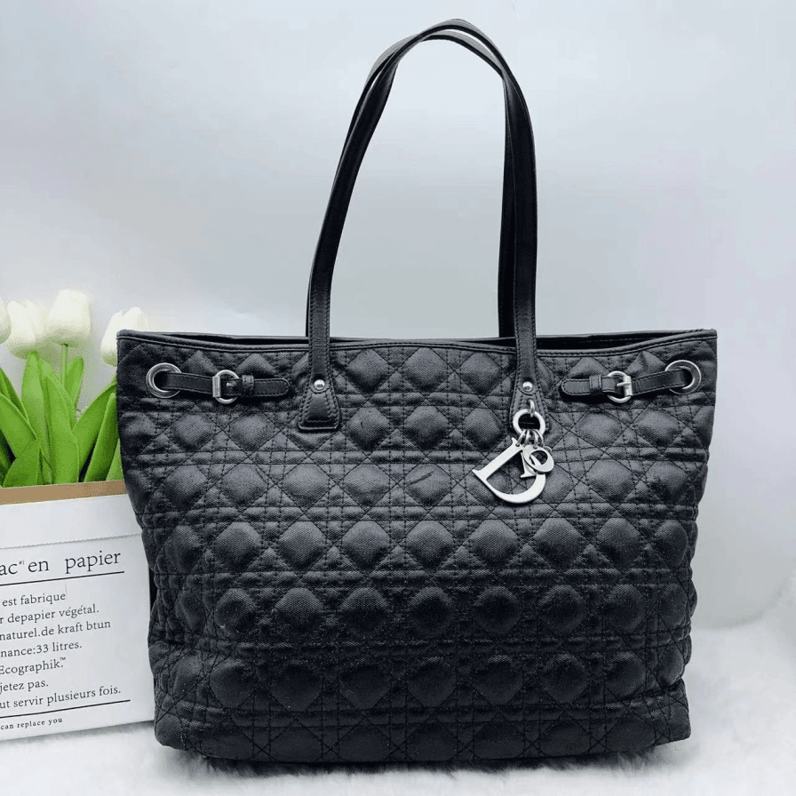 95新 DIOR/迪奥 黑色托特包893 6880