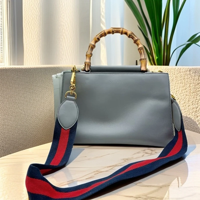 95新 GUCCI/古驰 大象灰竹节包 1085 2300