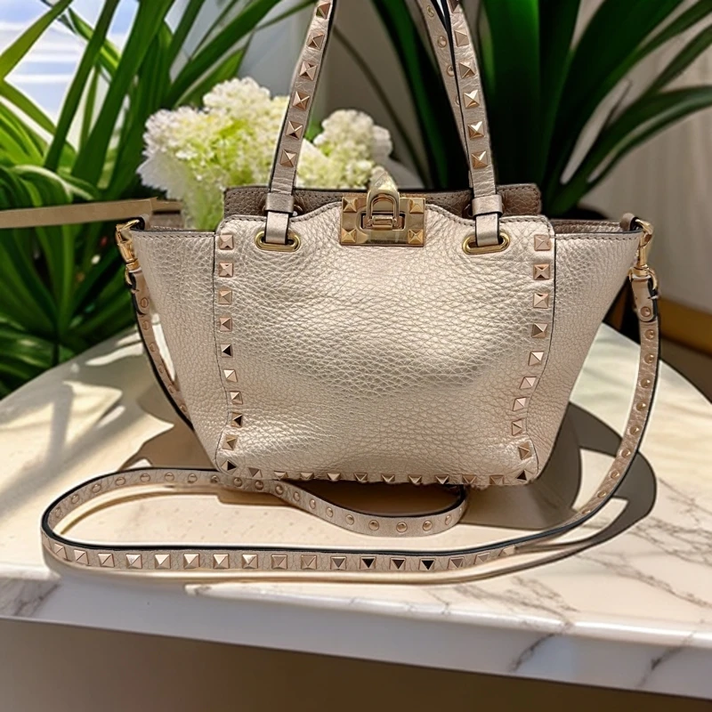 95新 Valentino/华伦天奴  铆钉单肩包 1051 0237