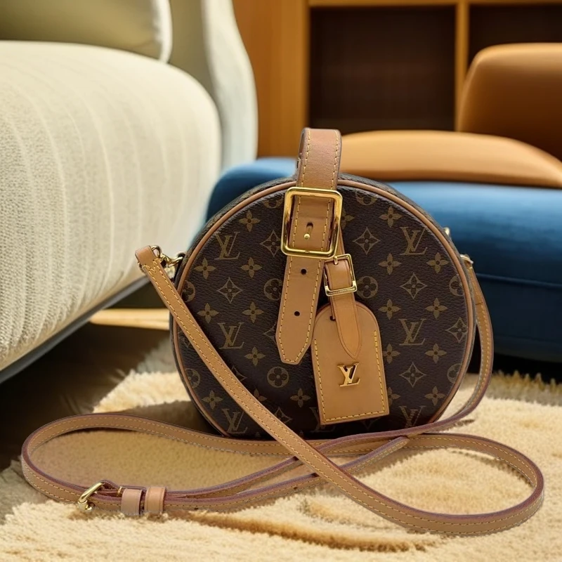 95新 LouisVuitton/路易威登  硬圆饼包  860 8088