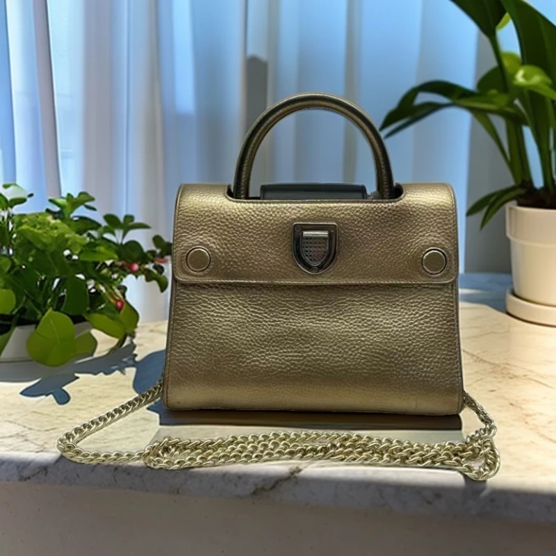95新 DIOR/迪奥 金色盾牌公文包 781 8744