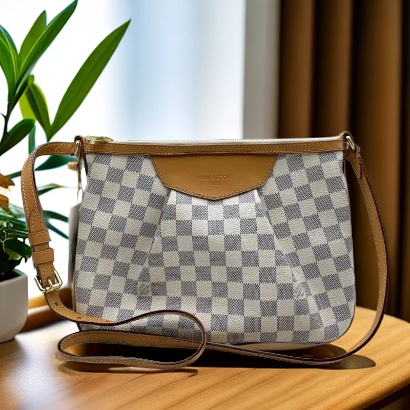 95新 LouisVuitton/路易威登  白棋盘格单肩包 919 6645