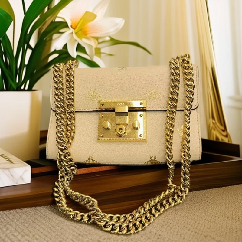 95新 GUCCI/古驰  padlock月光宝盒小蜜蜂 999 7927