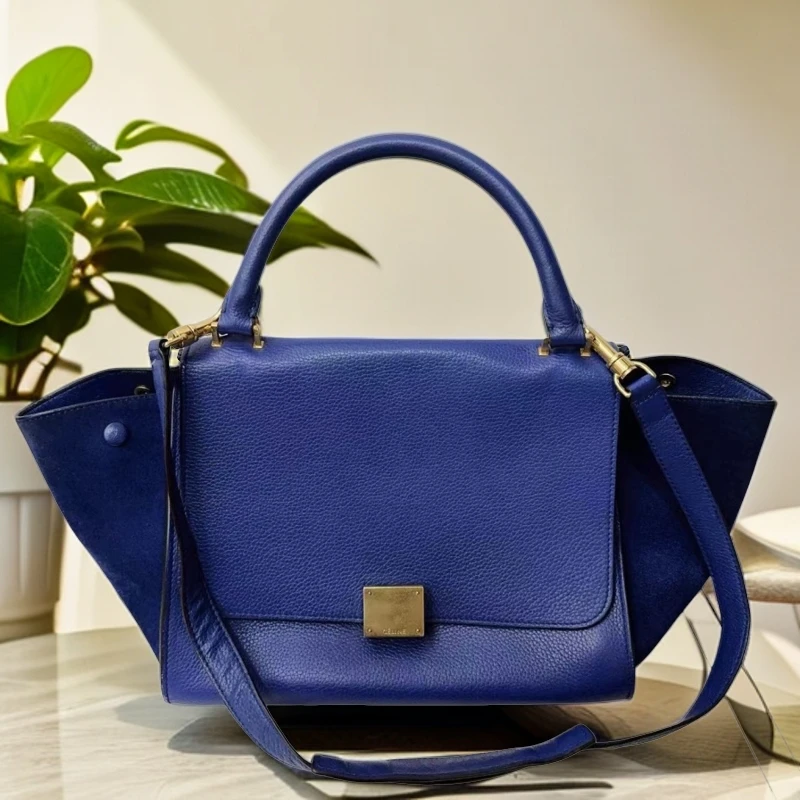 95新 Celine/思琳  蓝色秋千单肩包  930 1557