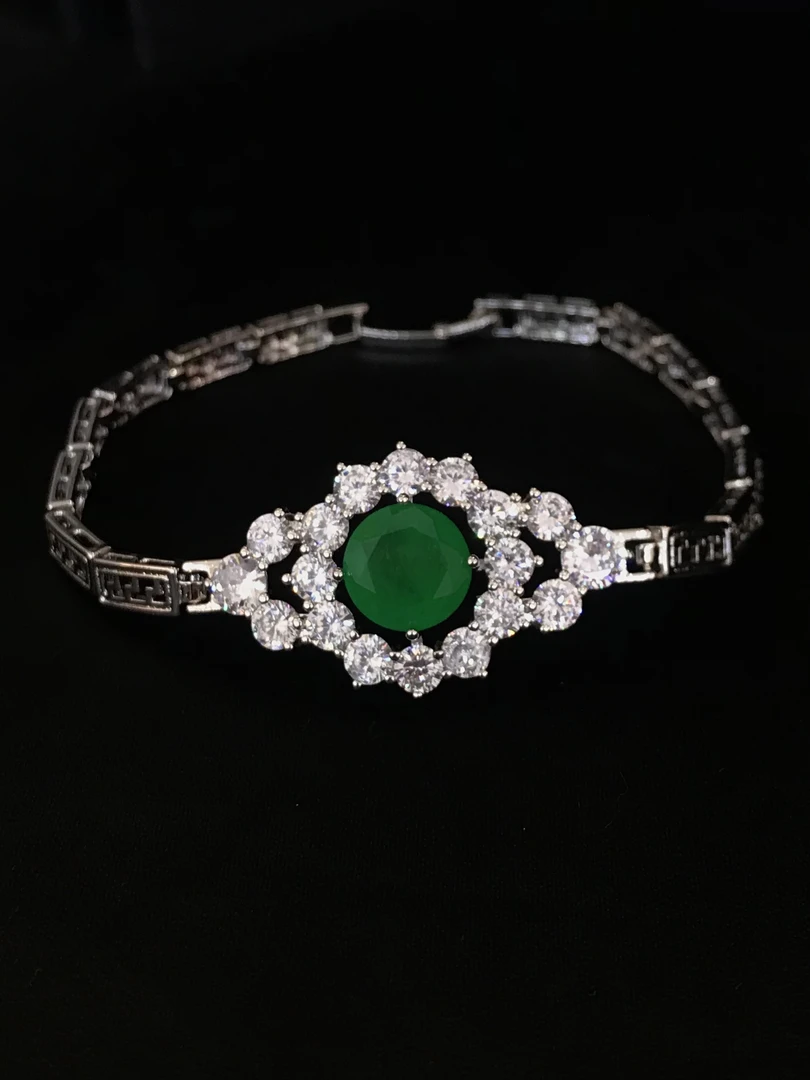 手链 哥伦比亚黄昏绿手链豪镶  C20