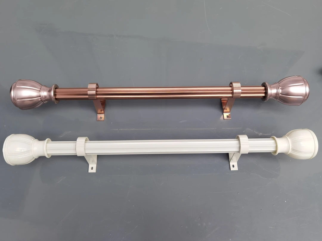 窗帘配件罗马杆白色黑色两款