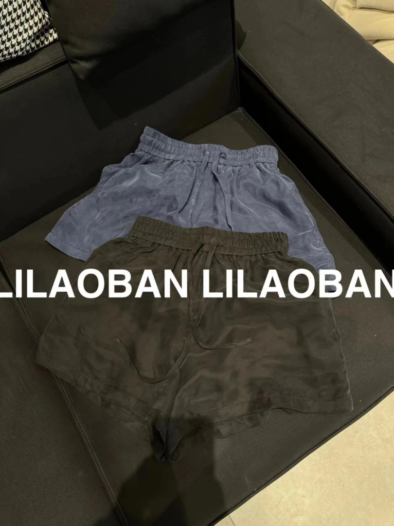 (李老板)老钱风铜氨丝舒适短裤