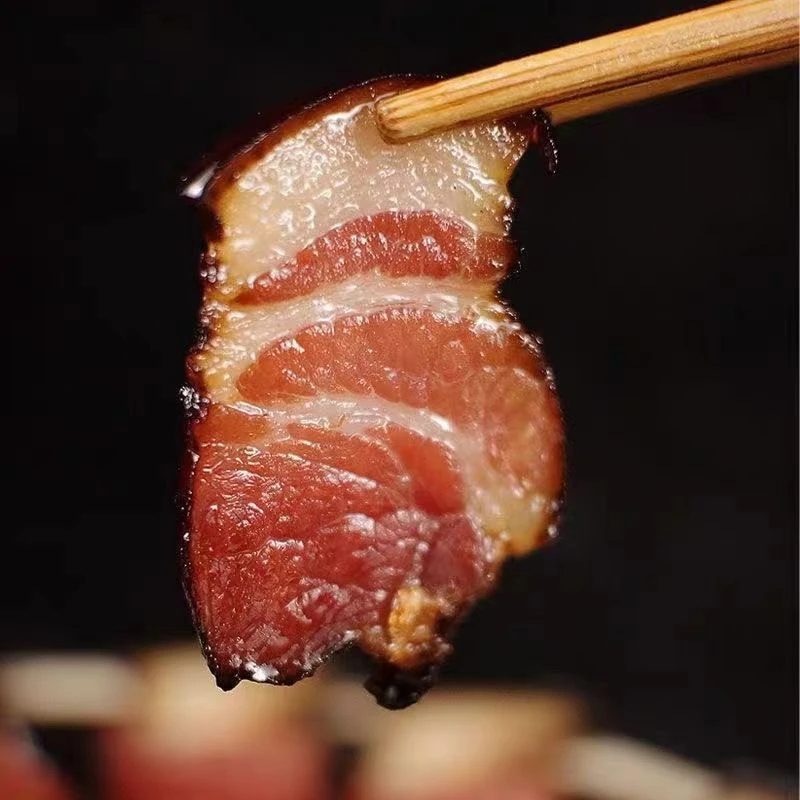 【农家柴火香肠】贵州农村大猪肉青冈柴熏制传统手工切装3斤包邮