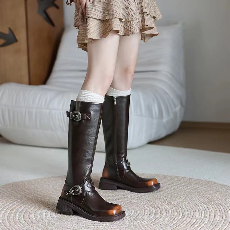 燕子真皮女鞋 靴子真皮成都手工鞋 微瑕完美主义慎入