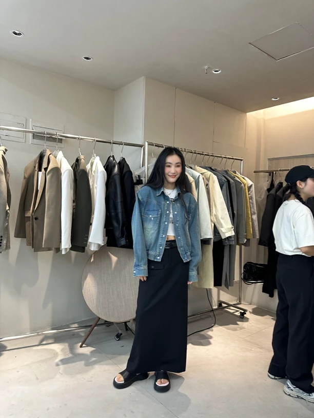 笑笑 ‘清，原179’西装显瘦百搭半裙#87012