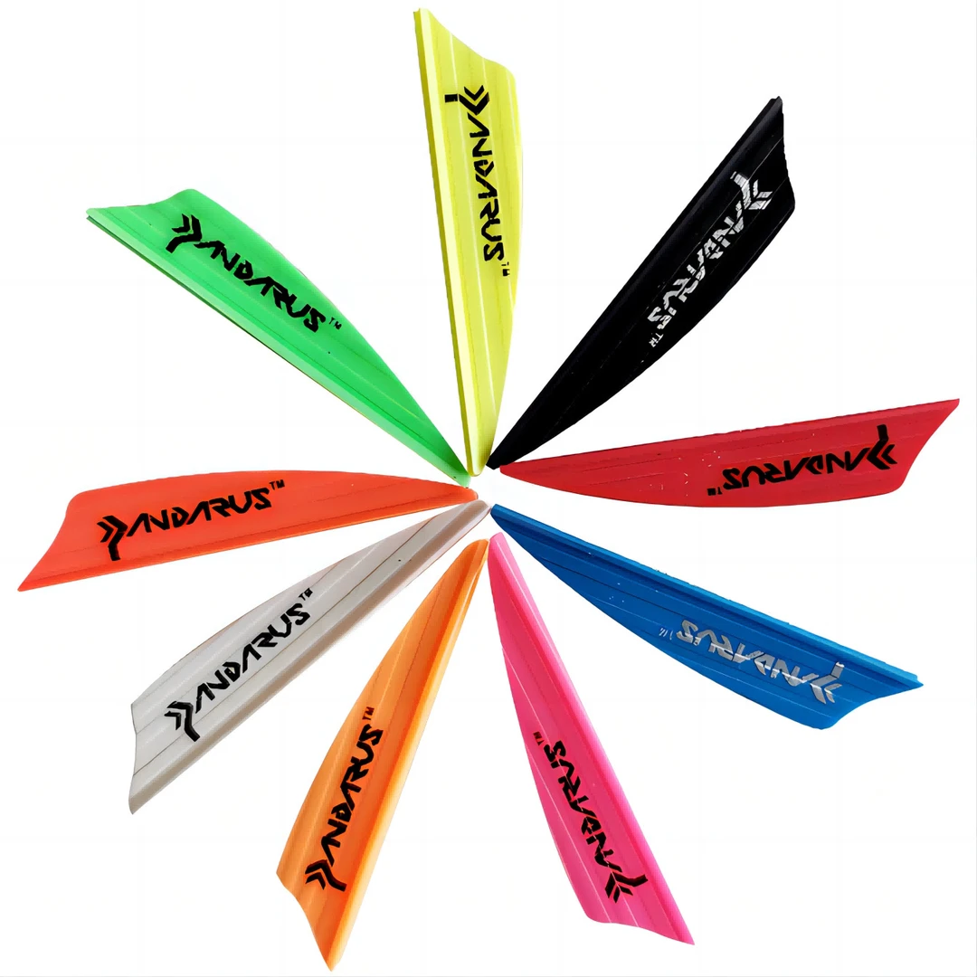 潘神箭羽 胶羽1.75英寸盾型导风箭羽弓箭配件胶羽弓箭箭羽