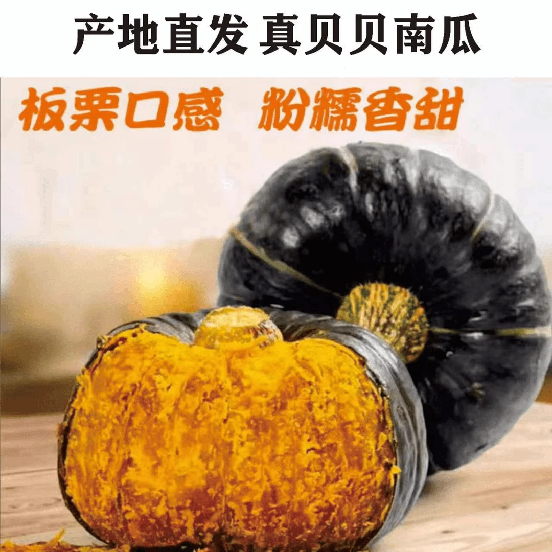 正宗板栗味贝贝南瓜粉糯香甜宝宝辅食代餐送礼佳品新鲜蔬菜小南瓜