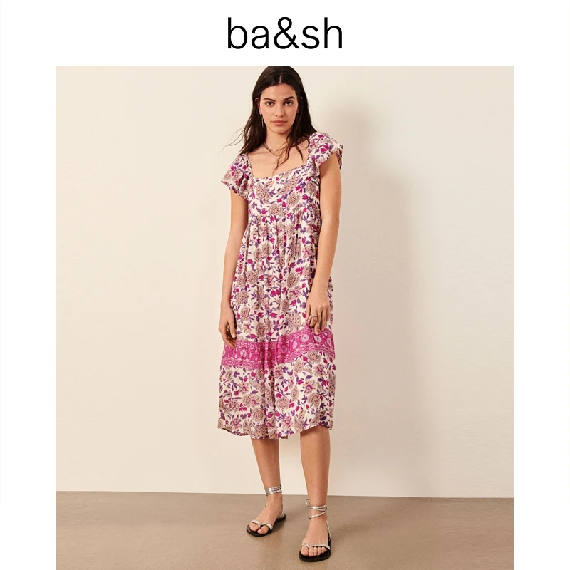 【过季款下架】【专享款】ba&sh碎花连衣裙1E22YSEE