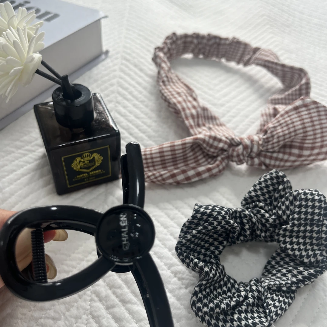 韩版发圈发绳发夹高颜值气质扎发头绳女百搭简约高马尾皮筋