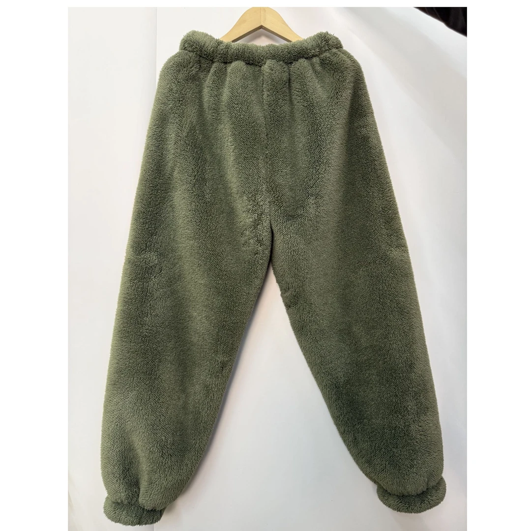 子茹双层小熊加厚加绒秋冬季保暖睡裤家居裤长裤情侣宽松