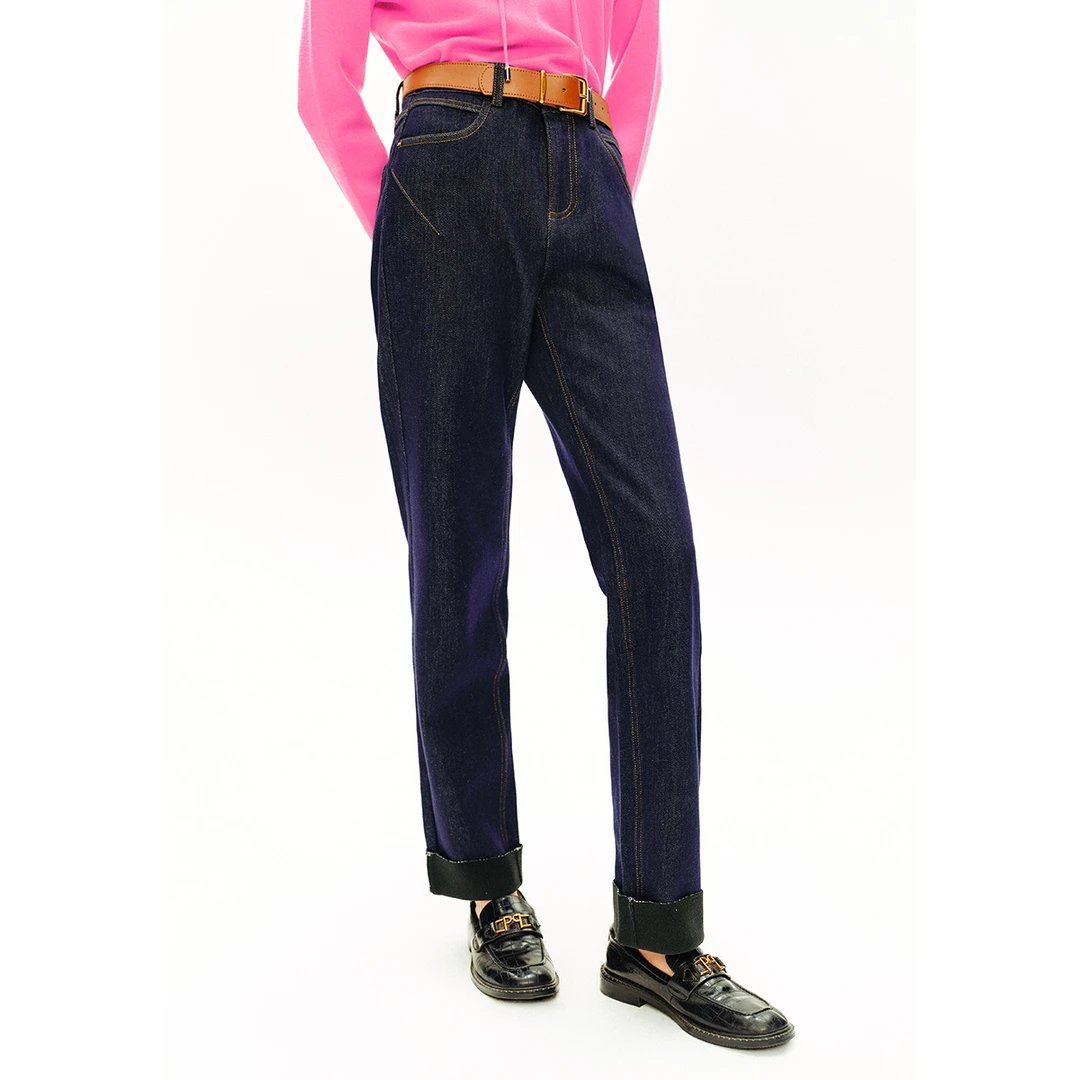 诗篇专选新款锥型显瘦舒适百搭款2024休闲裤6C64520073