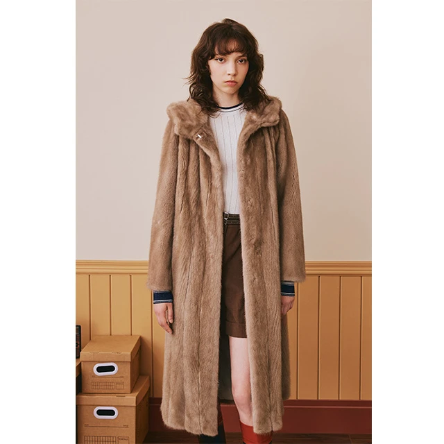 诗篇大镇店之宝奢华超长保暖贵气连帽气质整貂6C63509456