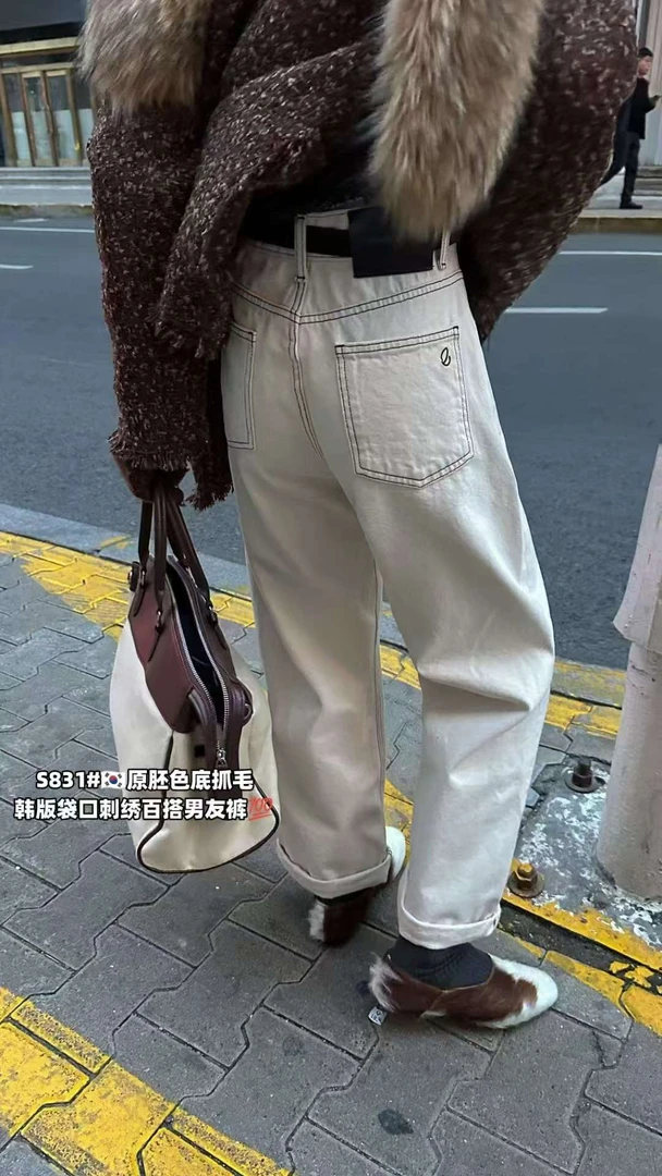 2025新款女生百搭牛仔裤 YJNKB000S831