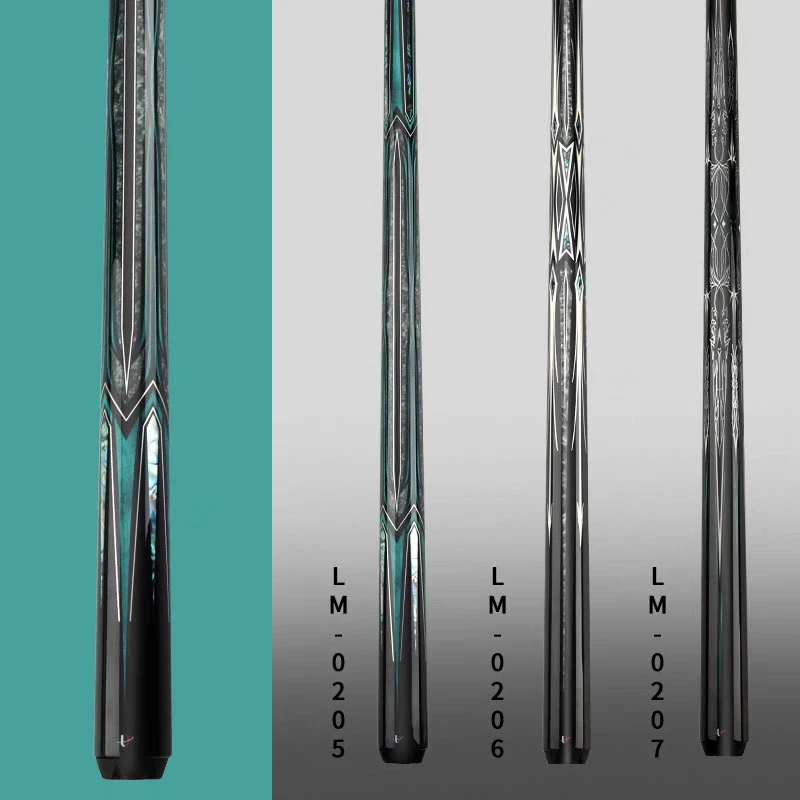 U环球台球杆新款绿魔系列白巫师花式九球大头杆中式黑八桌球杆