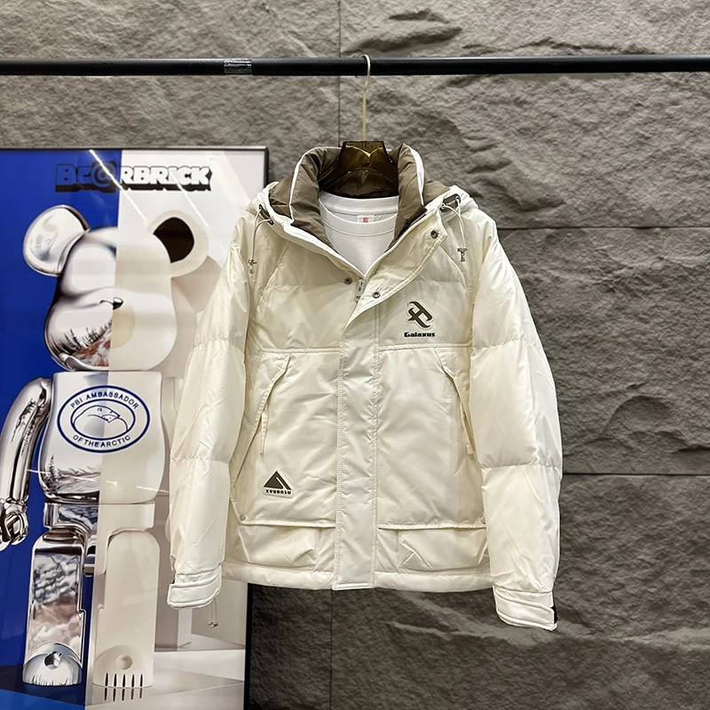 新款男士冬季外套连帽防寒上衣休闲百搭五防免洗多口袋工装