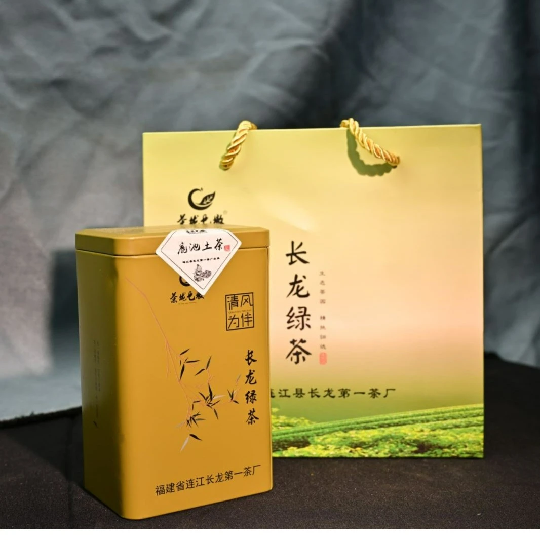 【鹿池土茶】2023明前头采 福建连江长龙明前绿茶 罐装茶厂