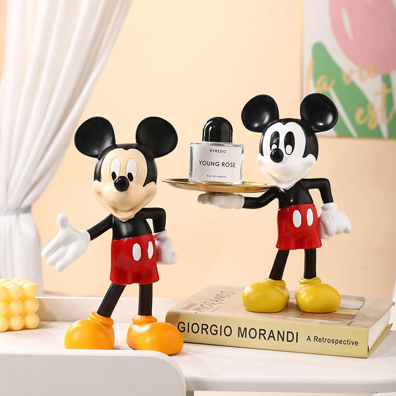 米奇摆件家居客厅电视柜桌面装饰品玄关鞋柜托盘钥匙收纳置物架