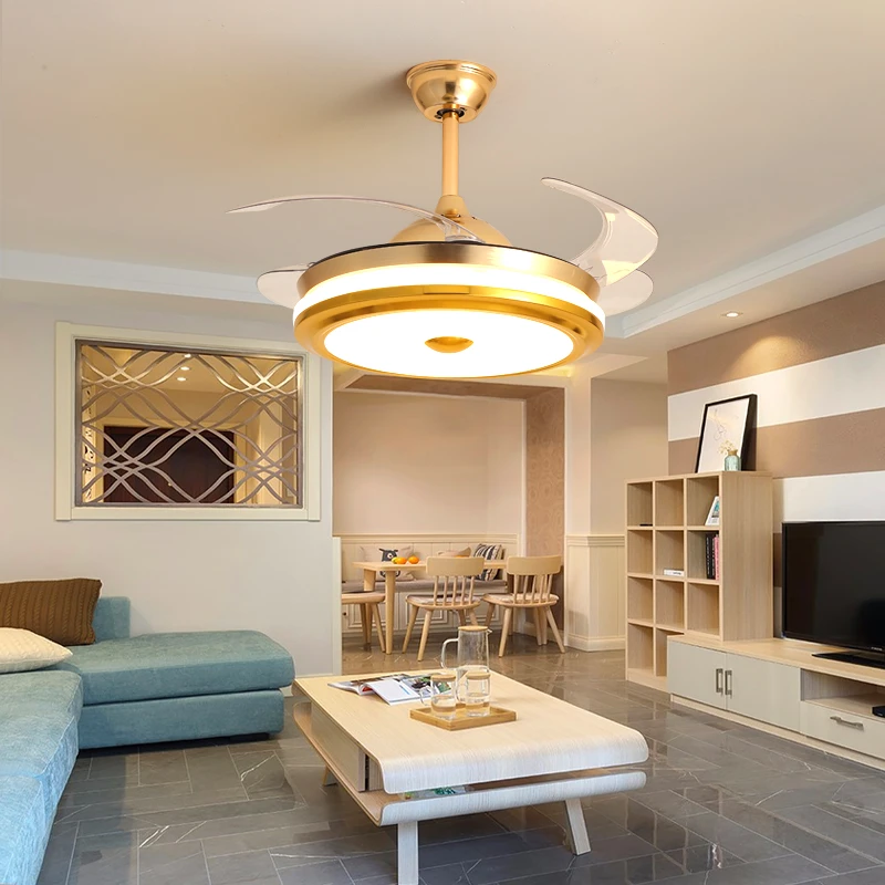 隐形风扇灯吊扇灯吸顶家用客厅餐厅卧室大风力变频简约电扇吊灯