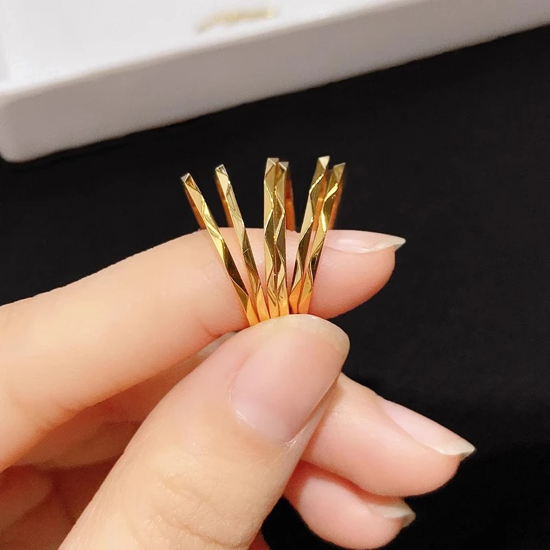 钛钢戒指 冷淡风小众设计极细戒指环女ins潮网红简约素圈食指尾戒