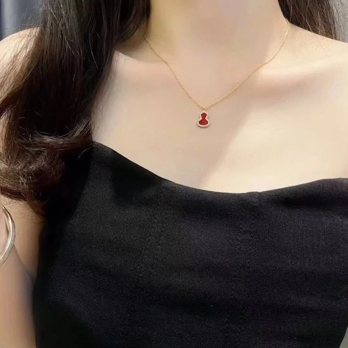 钛钢项链 精品小号麒麟葫芦项链时尚锁骨链ins潮网红吊坠生日礼物