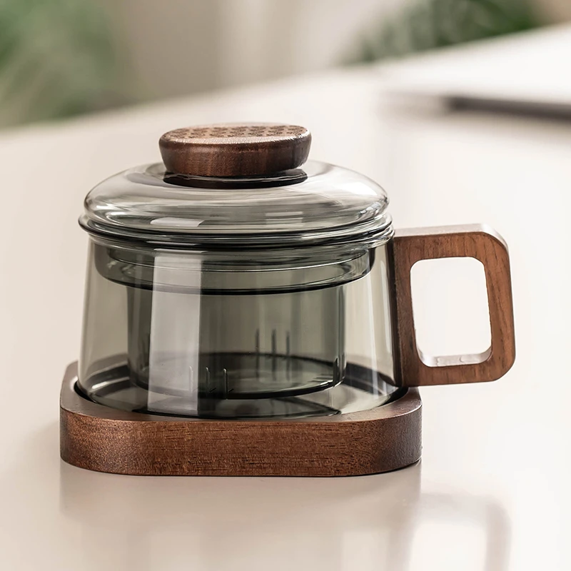 墩墩杯玻璃茶杯茶水分离杯办公室喝水泡茶杯